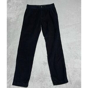 BLDWN Pants Womens 29 Black Corduroy Straight Legs Baldwin Ribbed